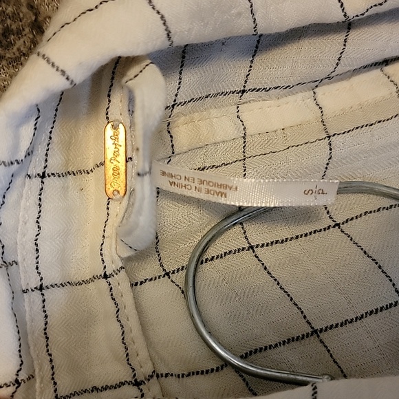 Free People lightweight check duster/trench coat - Picture 7 of 10